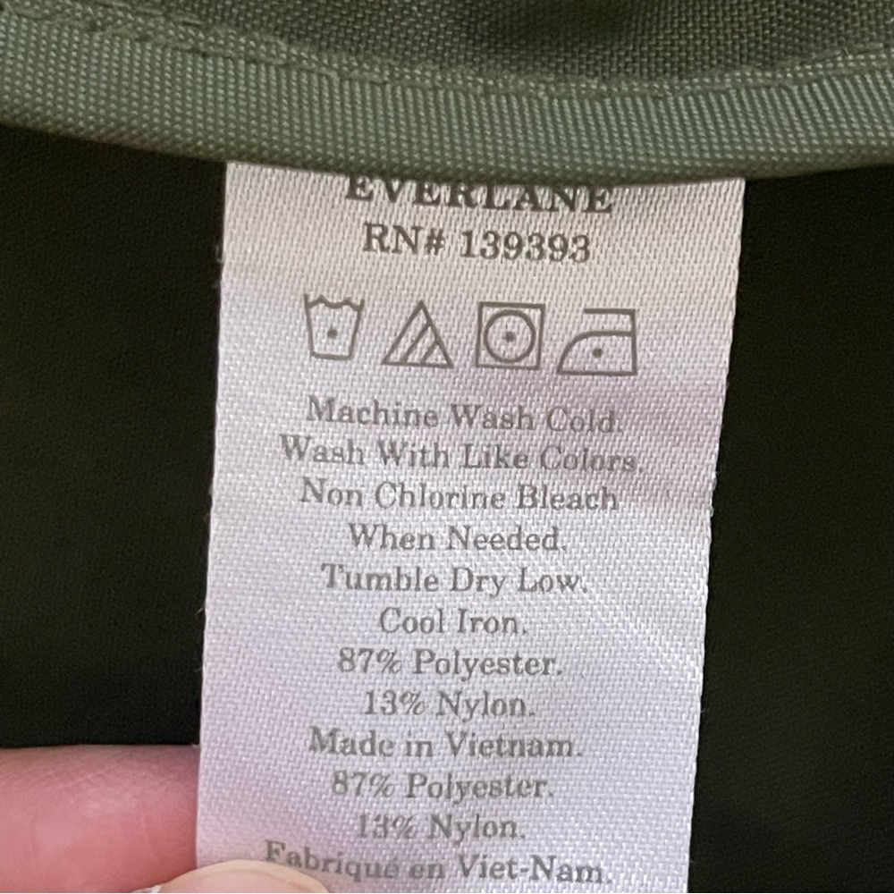 Everlane Olive Green Anorak Jacket US S - Picture 8 of 8
